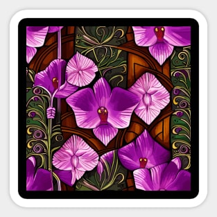 Orchid mural Art Sticker